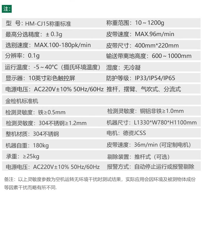 稱重機參數(shù)